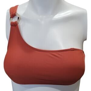 Cabana del Sol One Shoulder Tankini Top Terracotta Resort Swim
